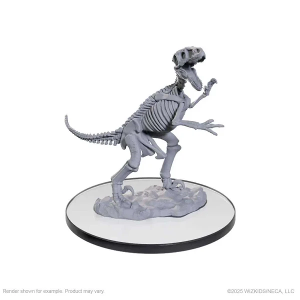 Skeletal Raptor: WizKids Deep Cuts Unpainted Miniatures (W26)