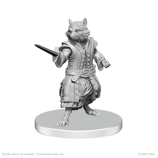 Procyal (Raccoon Agathion) & Zoaem (Ring Archon): Pathfinder Battles Deep Cuts Unpainted Miniatures