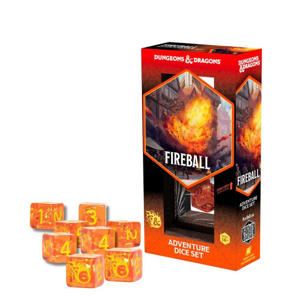 Adventure Dice Set - Fireball: Dungeons & Dragons