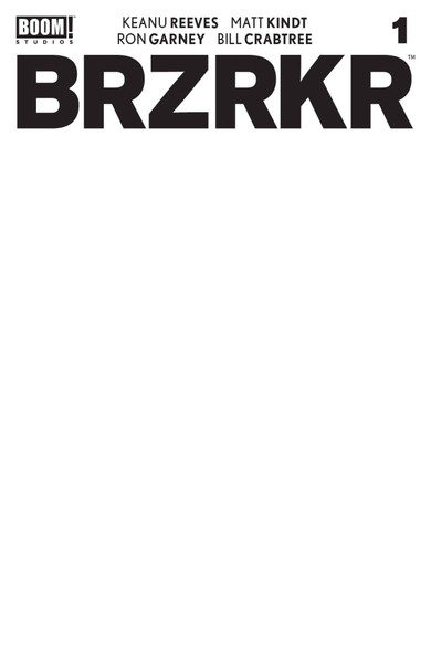 Brzrkr (Berzerker) #1 Cover C Blank Sketch Variant