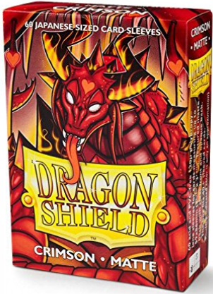 Dragon Shield - Matte Japanese Size Sleeves 60pk - Crimson