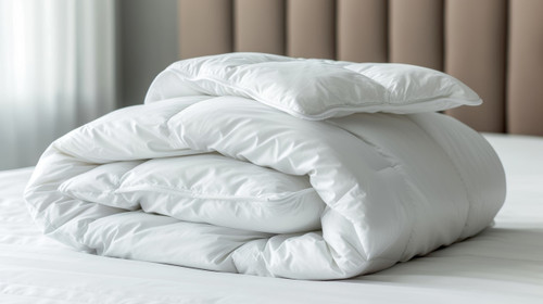 Polyester / Vegan Comforter / LIGHTWEIGHT / European Twin XL / 55" x 87"