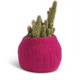 Aveva Design Wool Flower Pot ROUND medium/pink