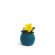 Aveva Design Wool Flower Pot ROUND small/petrol