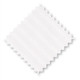 Cotton Pillowcases White Stripes *Junior Size* 16x24" - set of 2