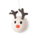 Scandinavian Wool Christmas Ornaments *Reindeer White*