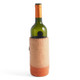 Wine Bottle Cooler Sleeve made of Wool *pink / salmon*