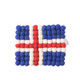 Wool Felt Ball Trivet Hot Pad *Icelandic FLAG*