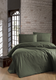 Duvet Cover Set FOREST GREEN STRIPES with US size pillow case