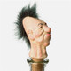 Wine Bottle Stopper CHRISTOPHER in orange *pairing anarchist ideals with a fine Cabernet*