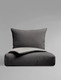Duvet Cover Set GREY REVERIE *Renforcé Cotton* -new- Duvet Cover Set GREY REVERIE *Renforcé Cotton* -new-