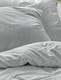 Duvet Cover Set SKY *grey silver seersucker cotton* Duvet Cover Set SKY *grey silver seersucker cotton*