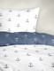 Duvet Cover Set NAUTICAL *marine seersucker cotton*