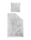 Duvet Cover Set SKY *silver / grey / seersucker cotton*