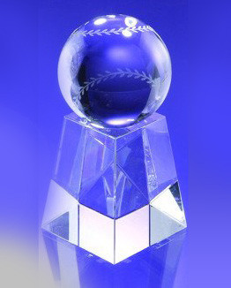 Baseball w/ tall base (6.5"H x 3"W)