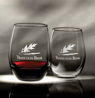 Stemless Wine Glasses, Available in 2 sizes