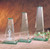 Jade Pinnacle Glass Award, 3 Sizes Available