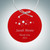 Beveled Red Circle Ornament