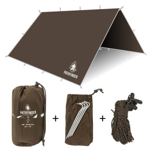 Pathfinder Nylon Tarp - Earth Brown Pathfinder Nylon Tarp - Earth Brown