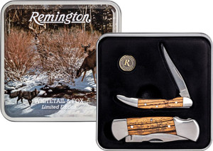 Remington Whitetail & Fox Folding Pocket Knife Gift Set Remington Whitetail & Fox Folding Pocket Knife Gift Set