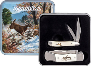Remington Whitetails Folding Pocket Knife Gift Set Remington Whitetails Folding Pocket Knife Gift Set