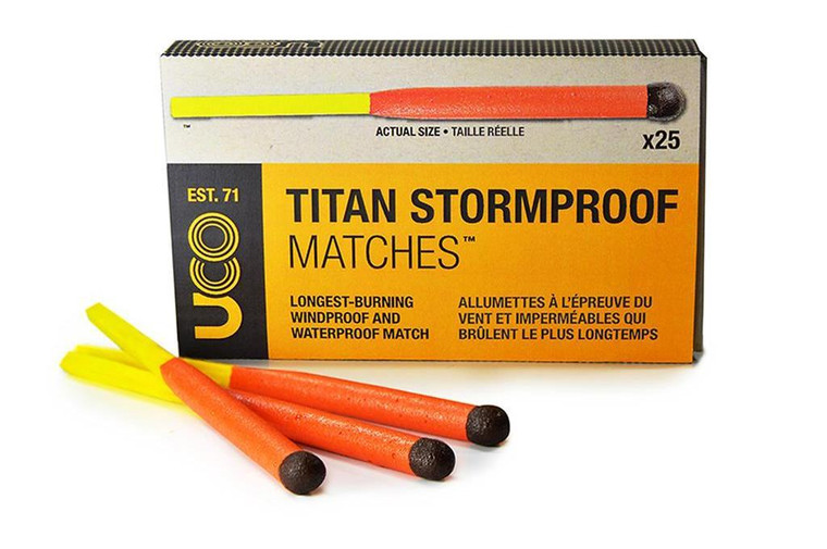 UCO TITAN STORM PROOF MATCHES 25PK
