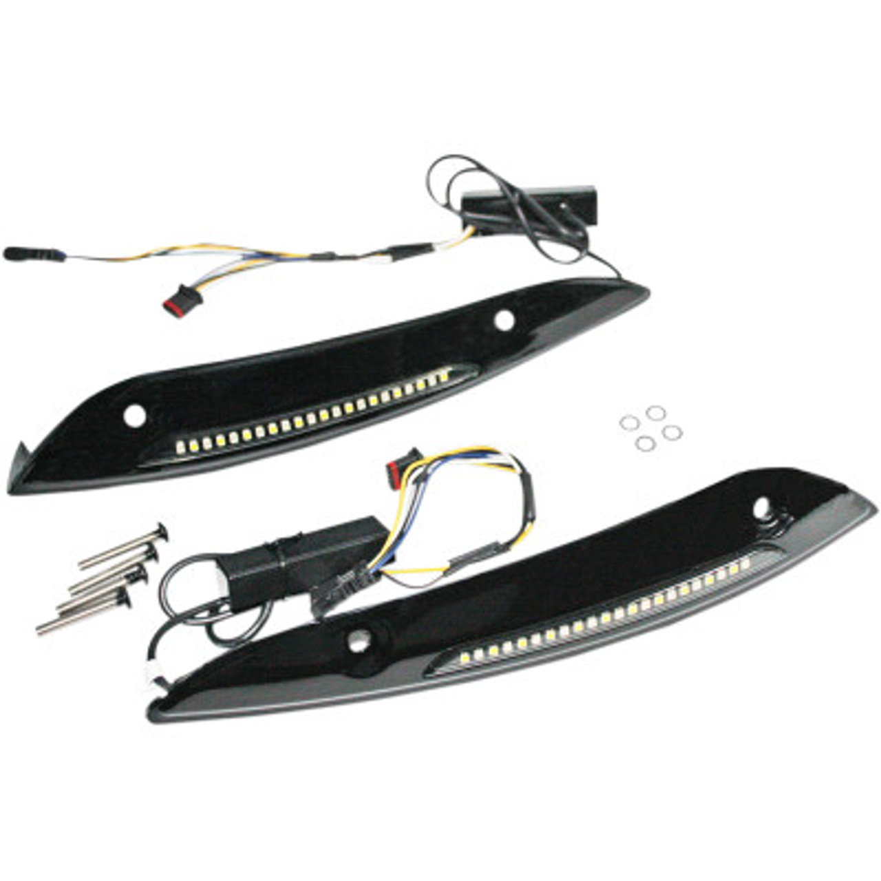 Custom Dynamics Chrome LED Windshield Trim CD-RG-WT-13-C Custom Dynamics Chrome LED Windshield Trim CD-RG-WT-13-C