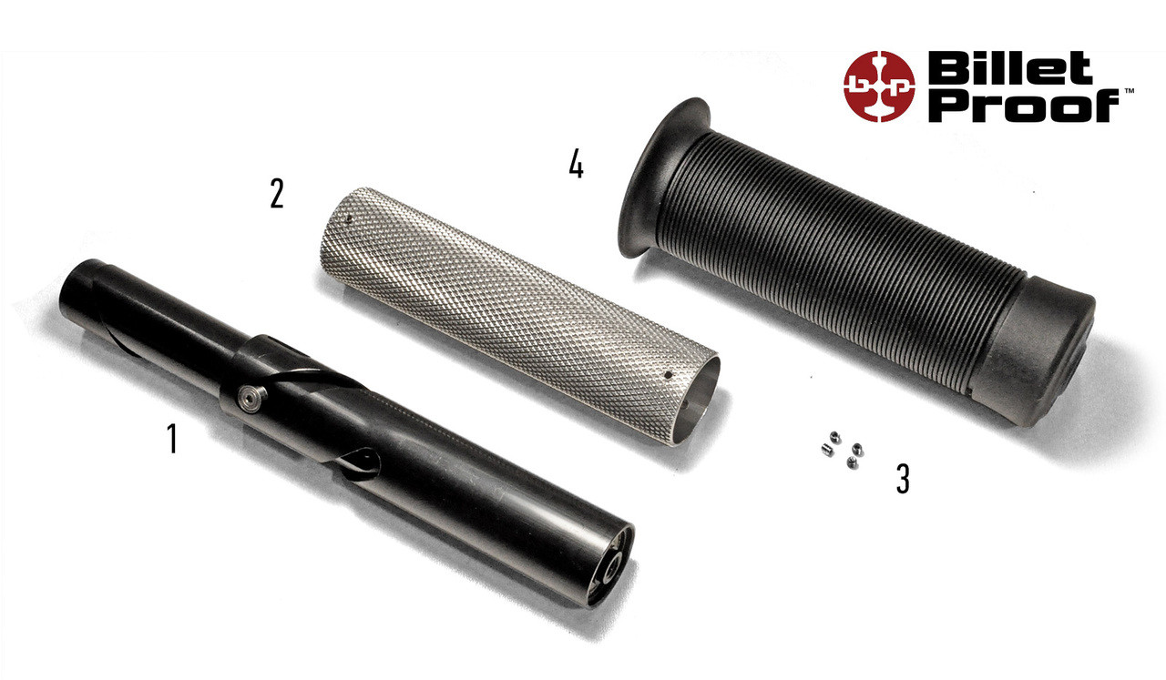 Billet Proof® Internal Throttle Sleeve Knurled Aluminum For Rubber