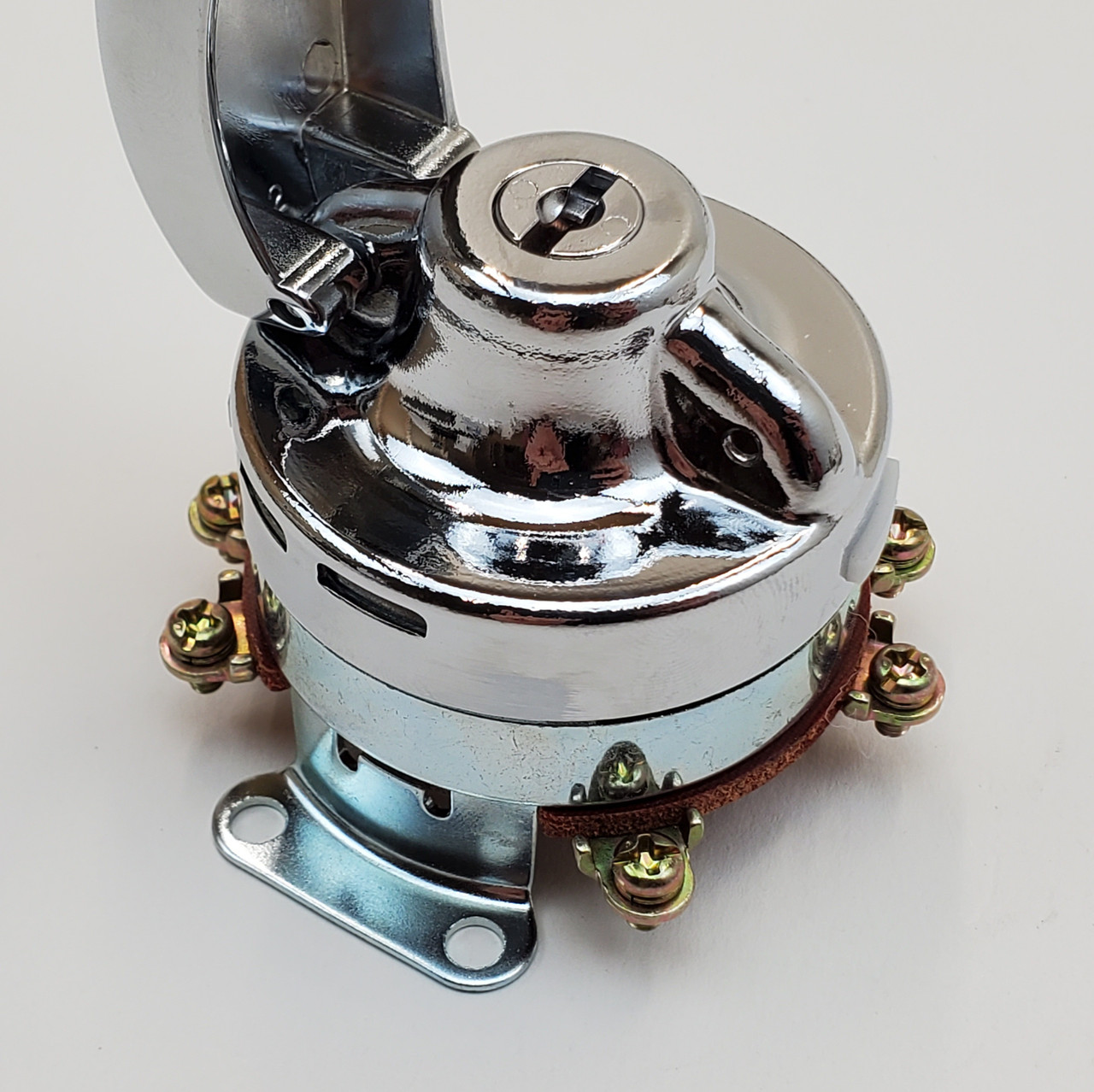 Chrome 6 Post Ignition Switch w/ 2 Switch Caps (Modern or Vintage