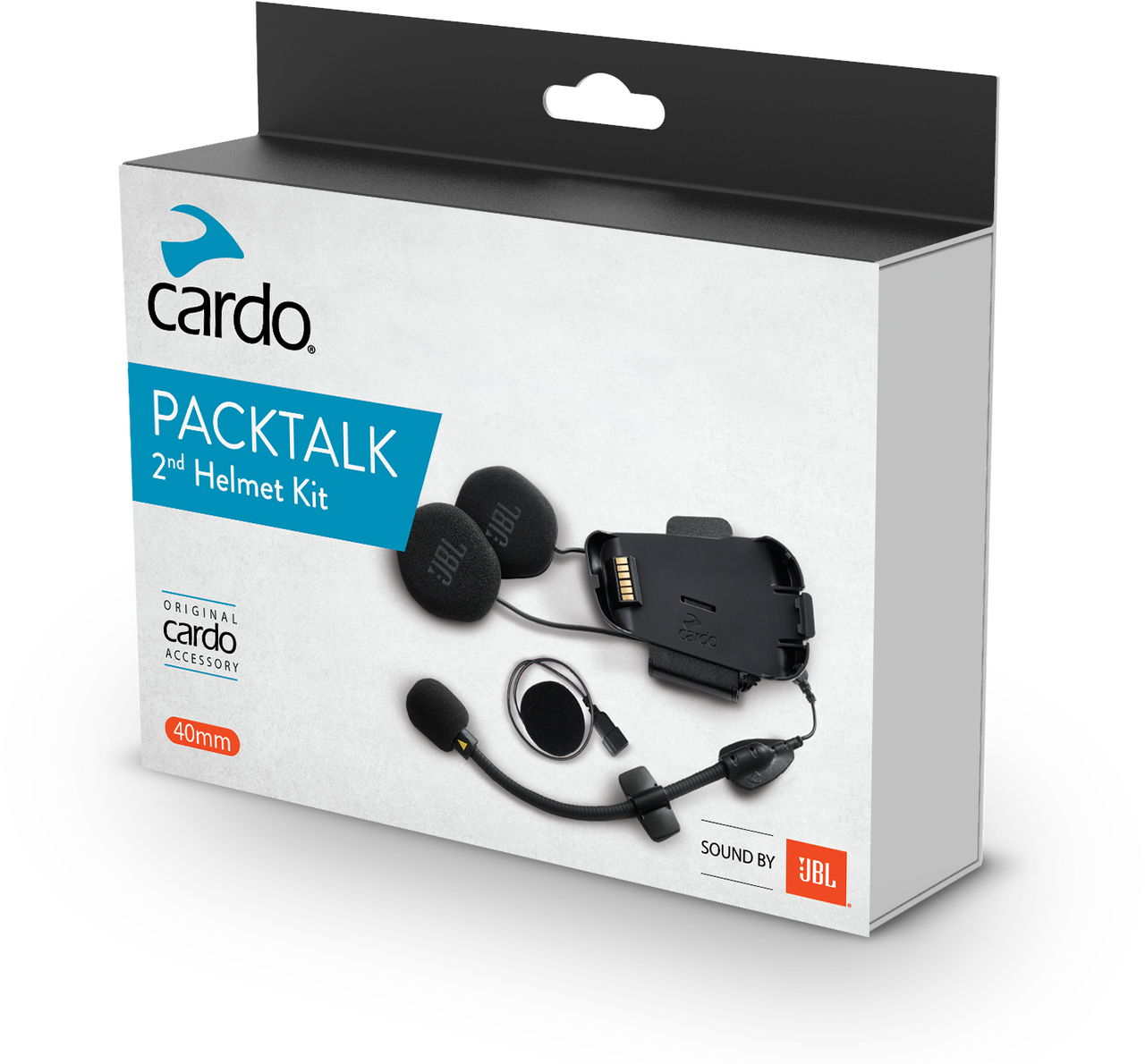 CARDO Packtalk 2nd Helmet Kit with JBL 40mm speaker technology