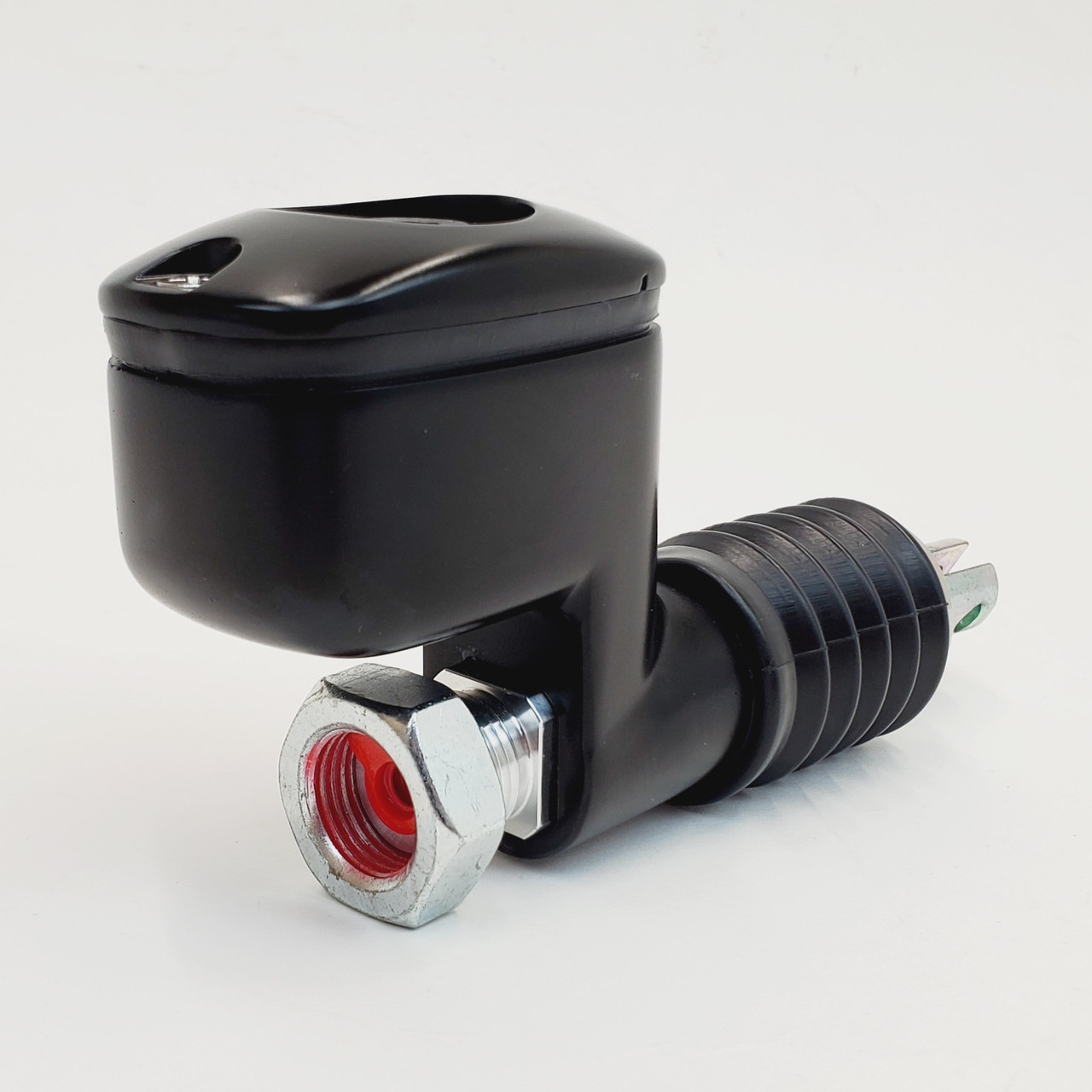 Black Brake Fluid Reservoir Cap For Harley Davidson 2005 Models - Aluminum & Rubber