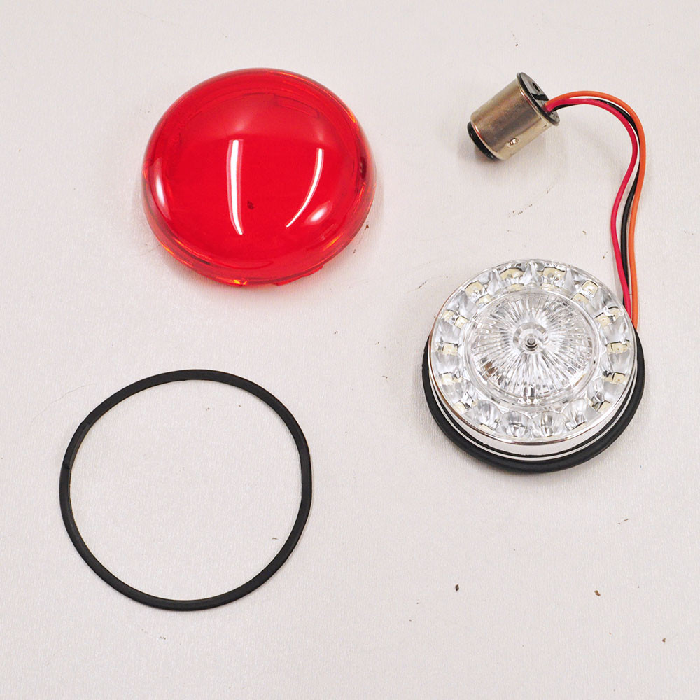 Custom Dynamics® ProBEAM Dynamic RINGZ™ Rear RED LED Turn Signals with Red Lenses for 1157 Bulbs