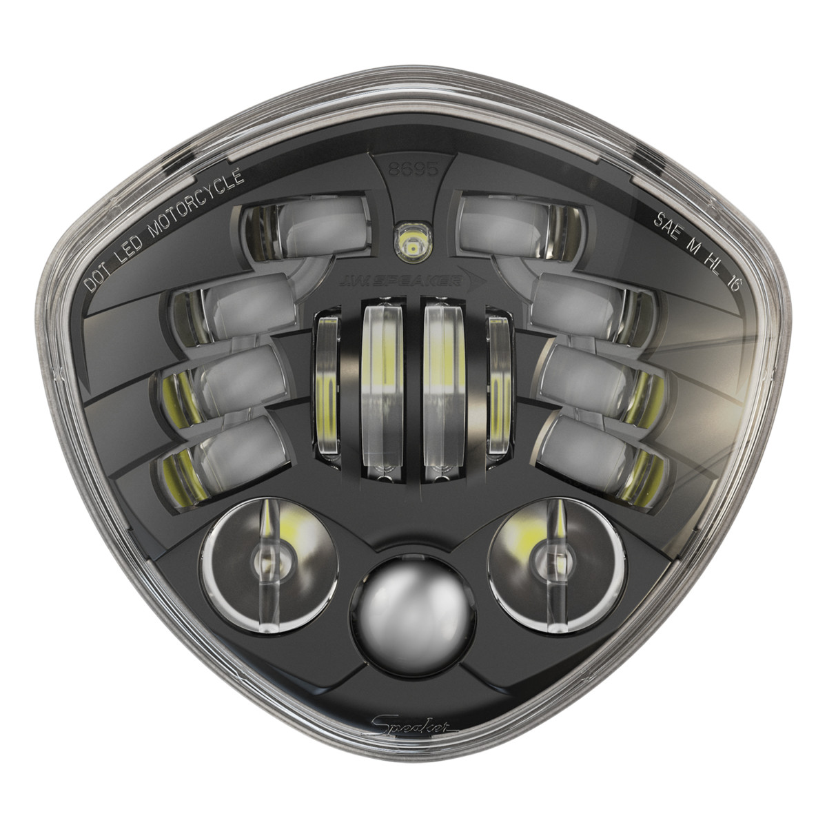 J.W. Speaker® 8695 Adaptive 2™ Black LED Adaptive Headlight - Fits