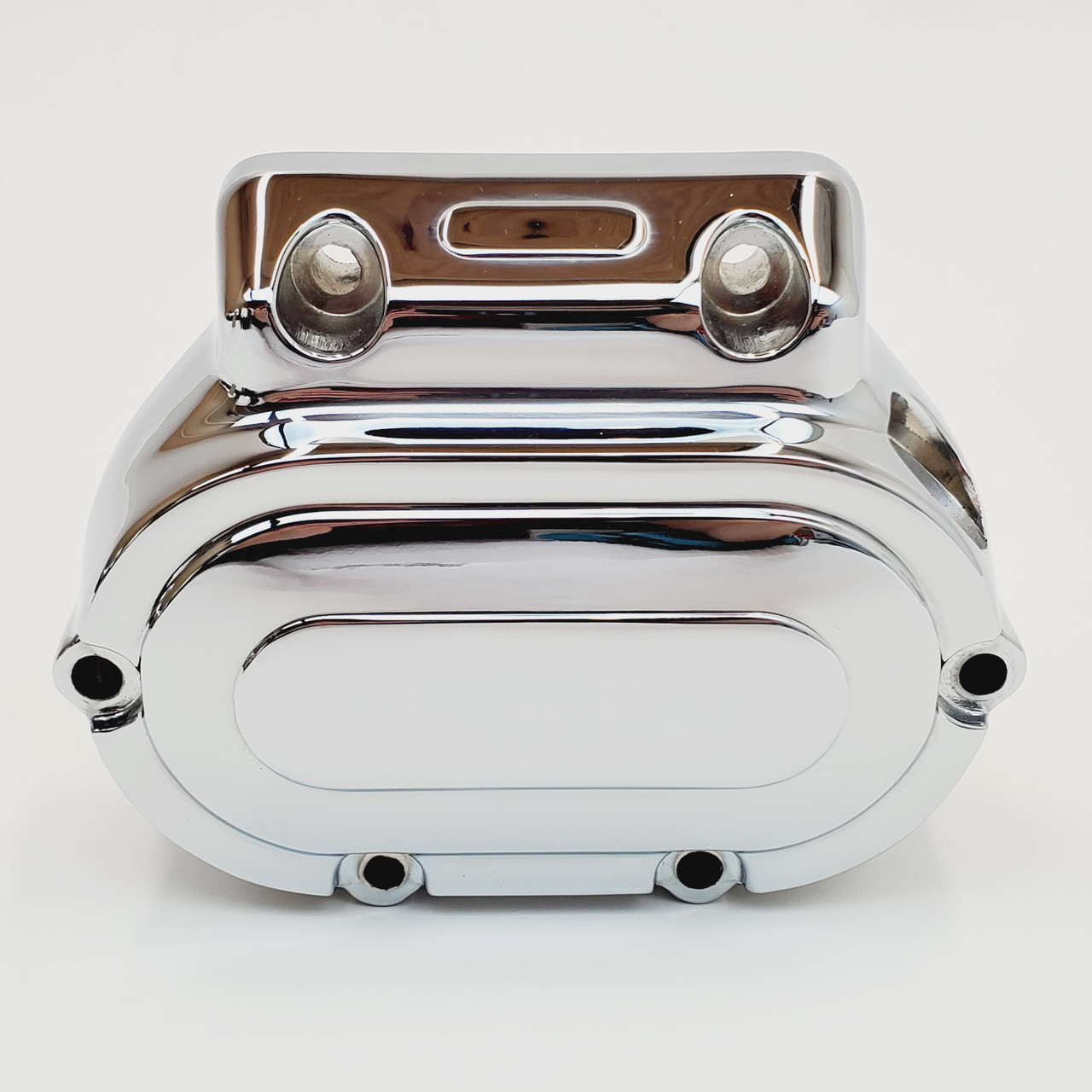 Chrome Smooth Transmission Side Cover For Harley Davidson 1987-2006 Touring, Softail, Dyna Evo & Twin Cam 5-Speed
