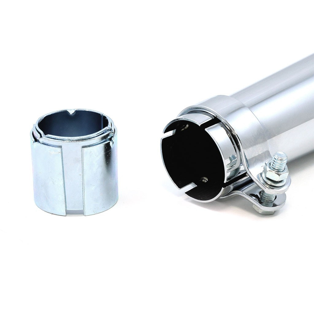 54cm Chrome Motorcycle Cocktail Shaker Bell End Exhaust Muffler
