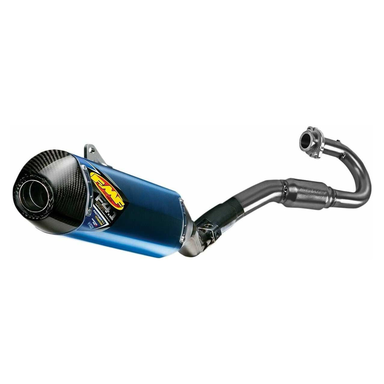 FMF Racing® Factory 4.1 RCT Full Exhaust System - Anodized Titanium Muffler  with Carbon Fiber Cap & Stainless Steel Powerbomb Header for 2009-2020 ...