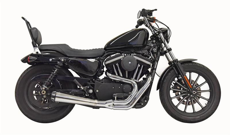 Bassani Exhaust Road Rage 2-into-1 Upswept Exhaust System - Black