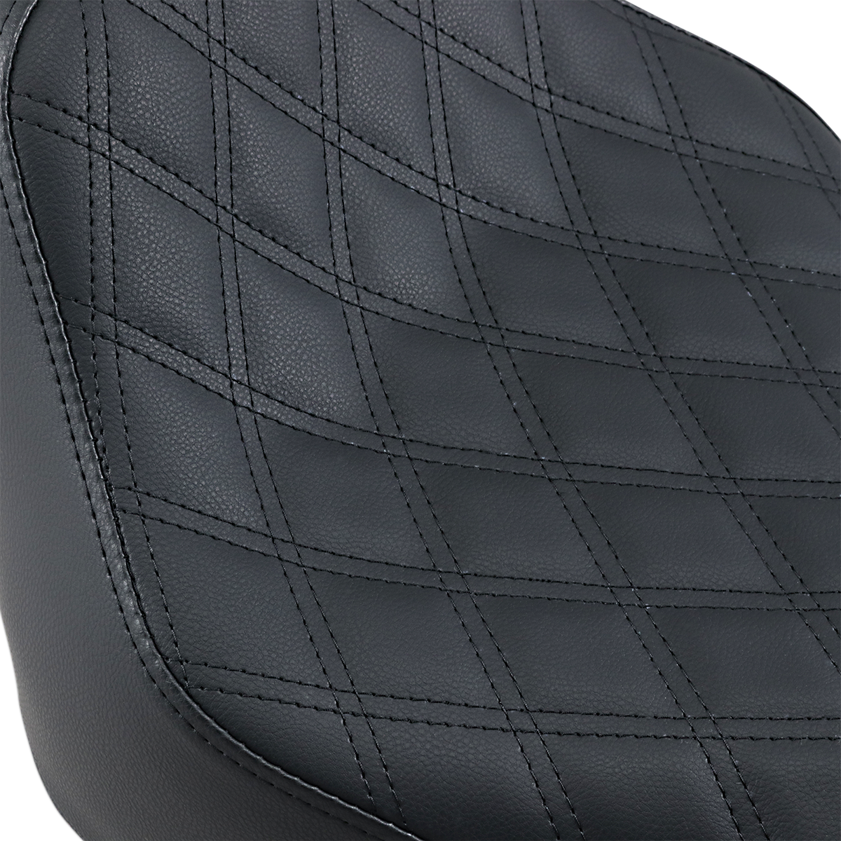 SADDLEMEN Renegade Solo Seat - Lattice Stitched - Black - FLST 818