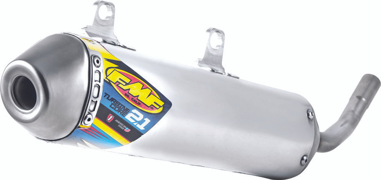 FMF Racing® Aluminum/Stainless Steel TurbineCore 2.1 Spark Arrestor  Silencer for 2018 Gas Gas EC300 Phoenix E4, XC250 Phoenix, XC300, & EC250  025220