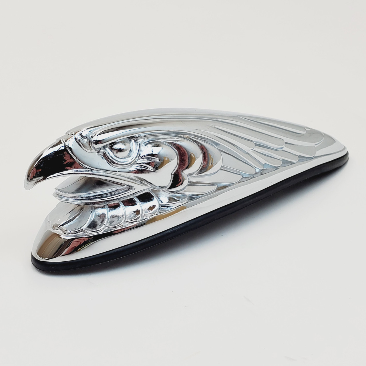 Chrome Eagle Spirit Front Fender Ornament with Rubber Gasket