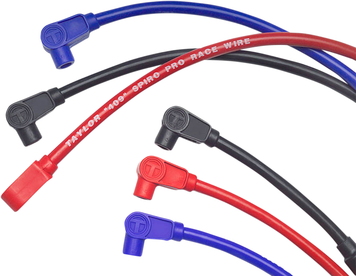 SUMAX 10.4 mm, 409 Pro Race Spark Plug Wires - Black - for 1982