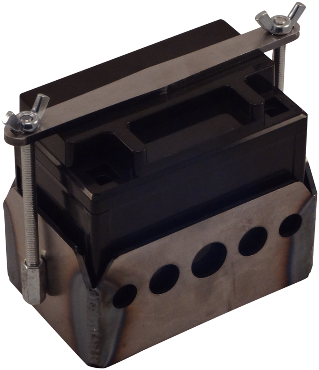 Billet Proof® “Swiss” Battery Box with Clamp for Ballistic® EVO3, EVZ74,  EVZ74L, EVZ78, and