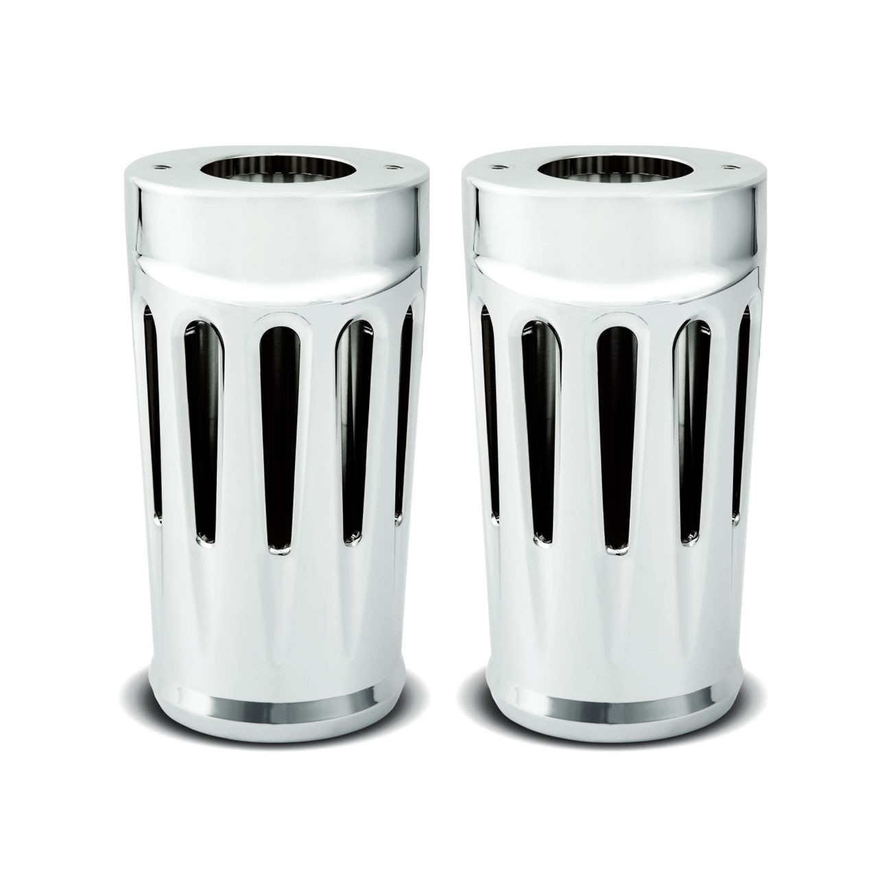 Arlen Ness® Aluminum Fork Boots in Deep Cut Chrome 20012 | Order