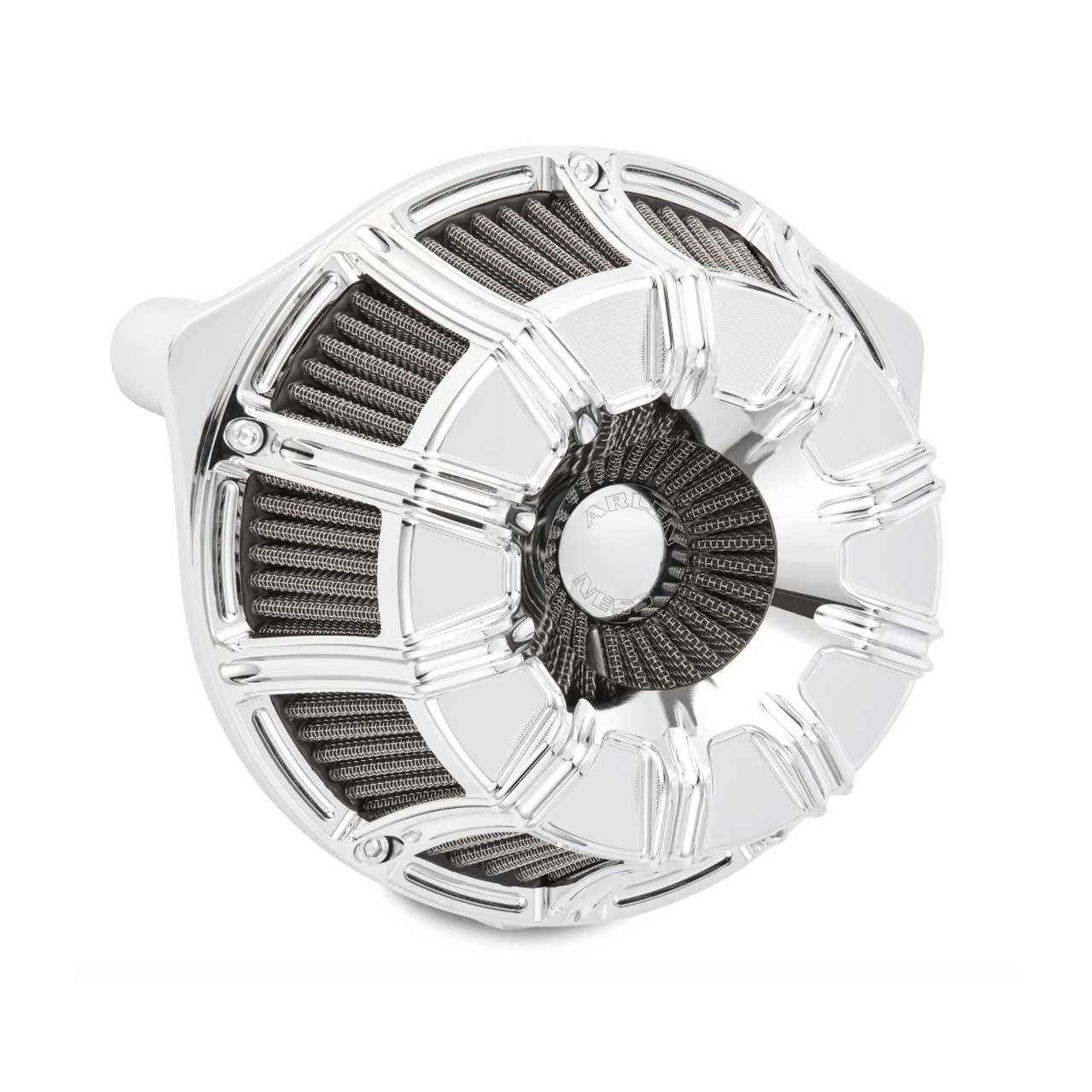 Arlen Ness® Inverted™ Series Air Cleaner in 10-Gauge Chrome 18946