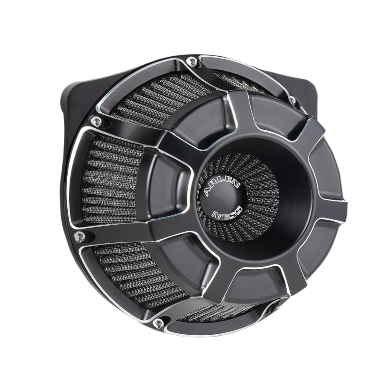 Arlen Ness® Inverted™ Series Air Cleaner in Beveled Black 18933