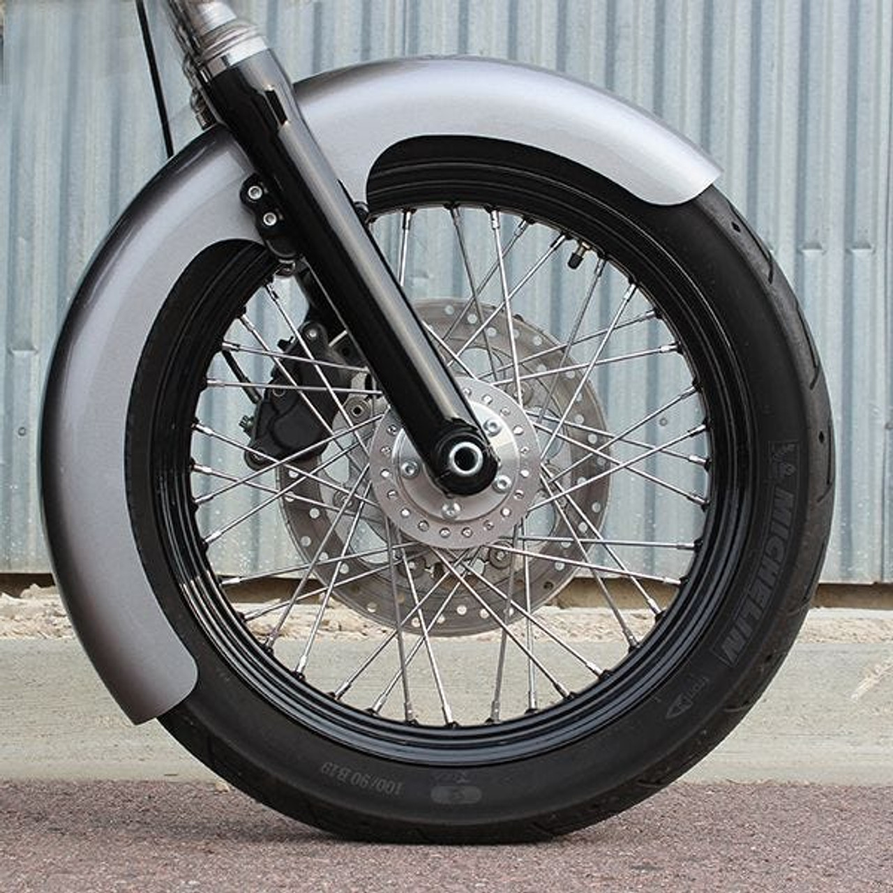 Klock Werks® Hugger Front Fender with Mounting Blocks for 2018