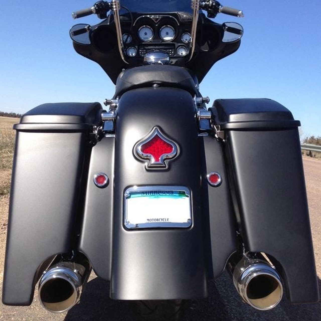 Street glide rear sale fender bagger kit