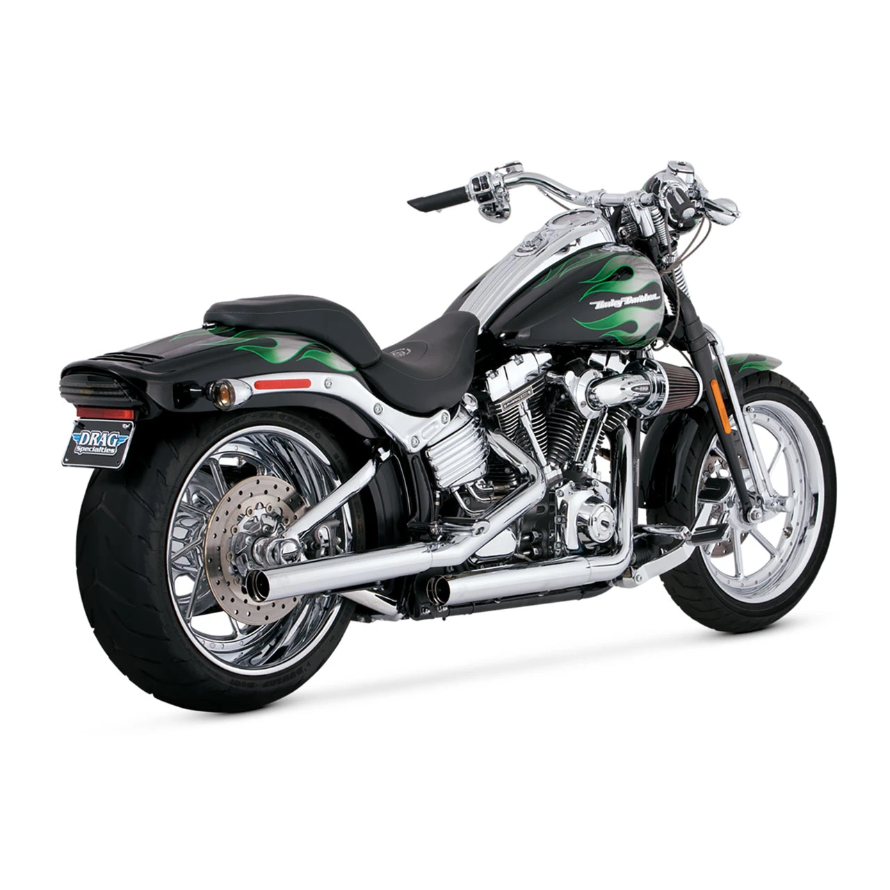 Vance & Hines® Straightshots Chrome Slip-On Muffler for 2007-2010 