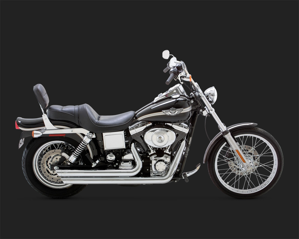 Vance & Hines® Big Shots Chrome 2-into-2 Exhaust System for 1999