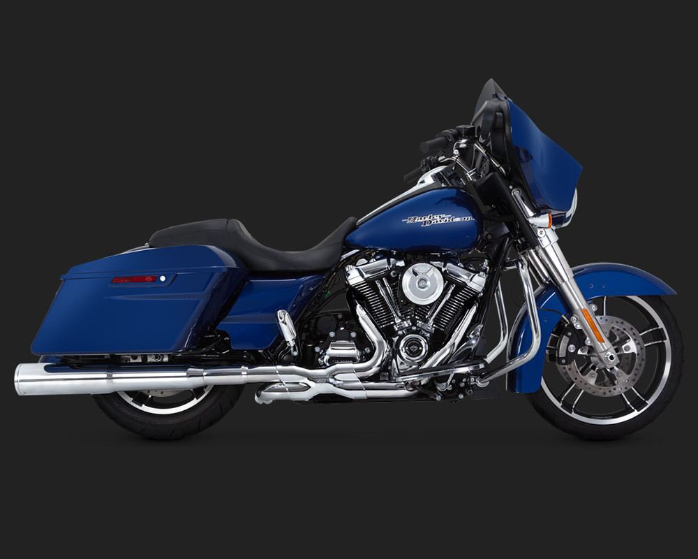 Vance & Hines® Hi-Output Chrome Slip-On Mufflers for 2017-2020